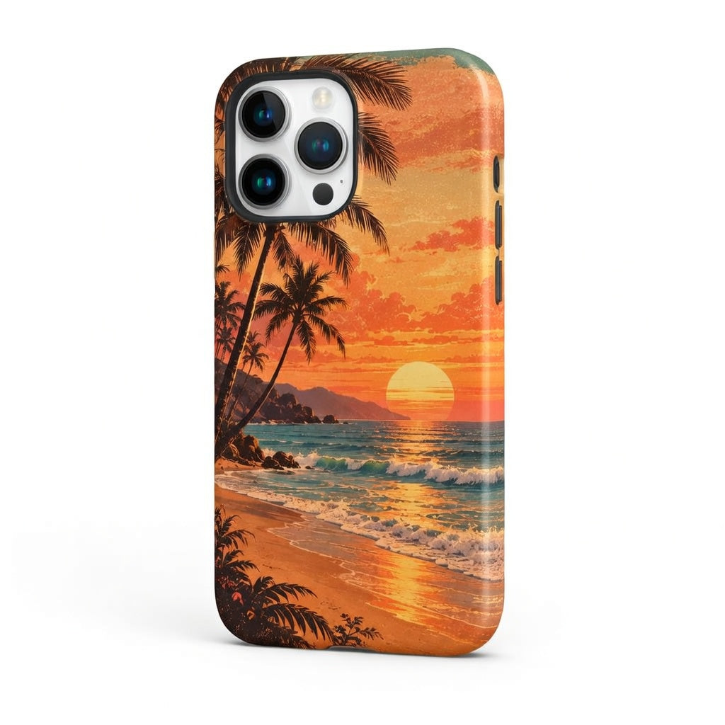 Vorzqeli Retro Orange Art Graffiti Phone Case, Unique Trendy Protective Cover