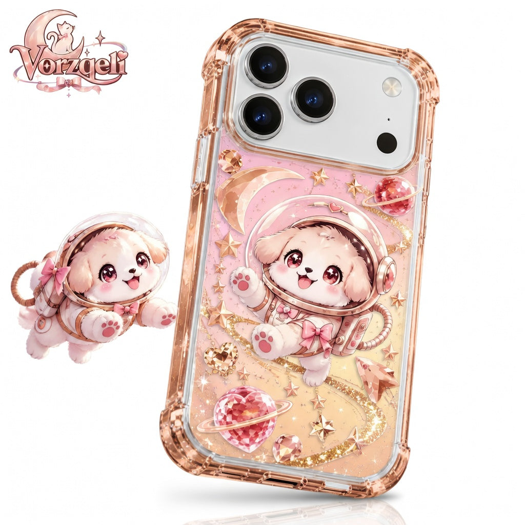Vorzqeli Adorable Animal Illustration Phone Case, Whimsy Kawaii Cover