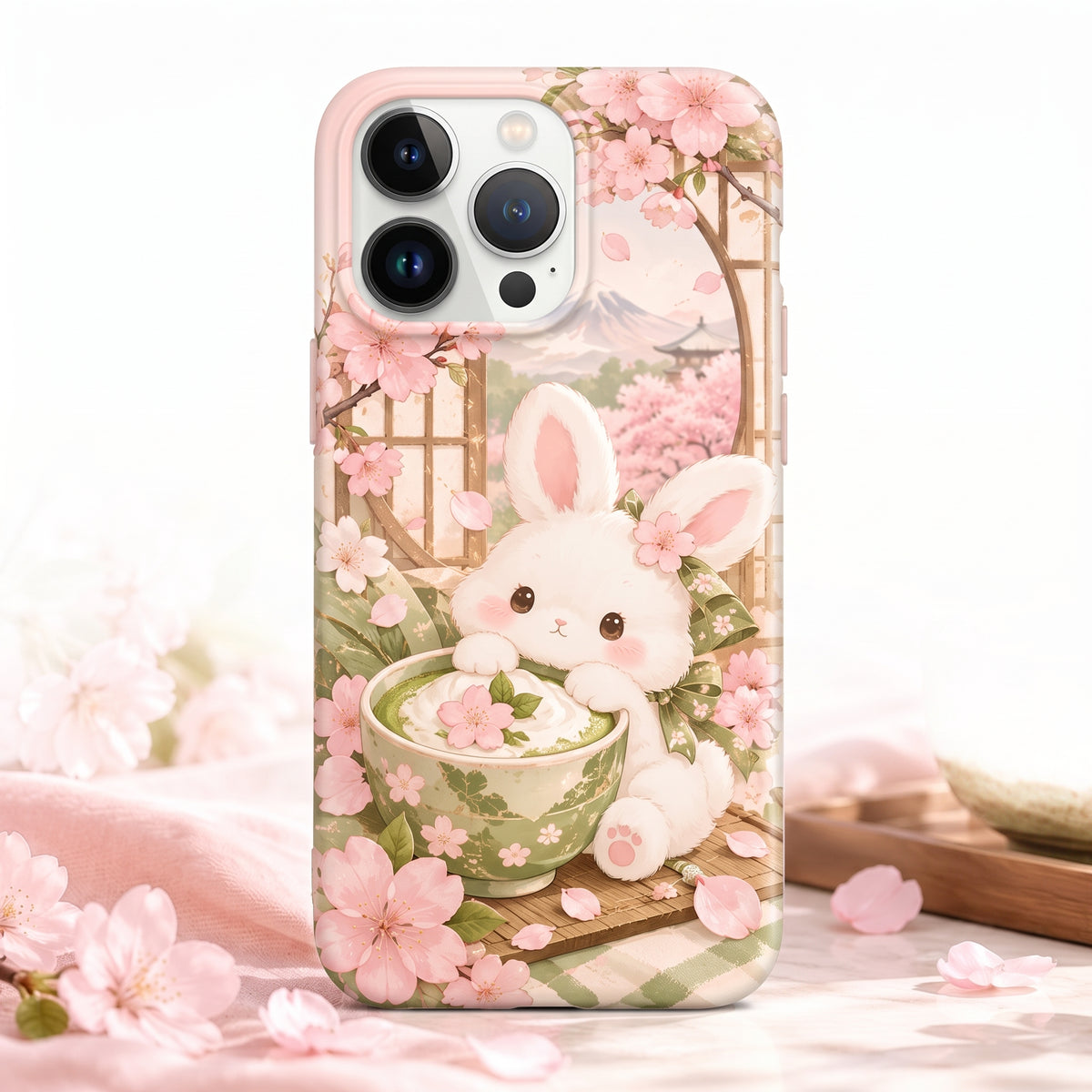 Vorzqeli Lavender Floral Watercolor Phone Case, Soft Dream Art Shell