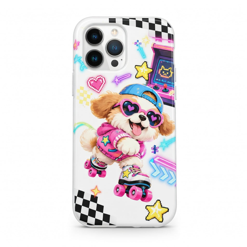 Vorzqeli Colorful Pop Cartoon Phone Case, Playful Vibrant Protective Cover