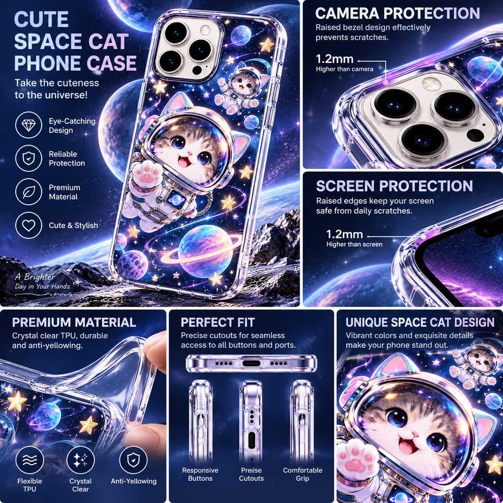 Vorzqeli Purple Fantasy Art Pattern Phone Case, Romantic Aesthetic Shell