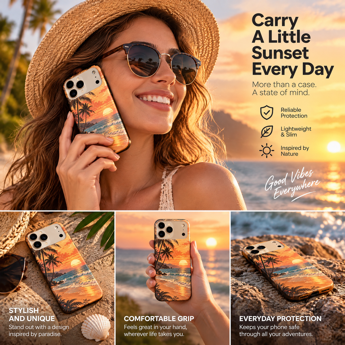 Vorzqeli Retro Orange Art Graffiti Phone Case, Unique Trendy Protective Cover
