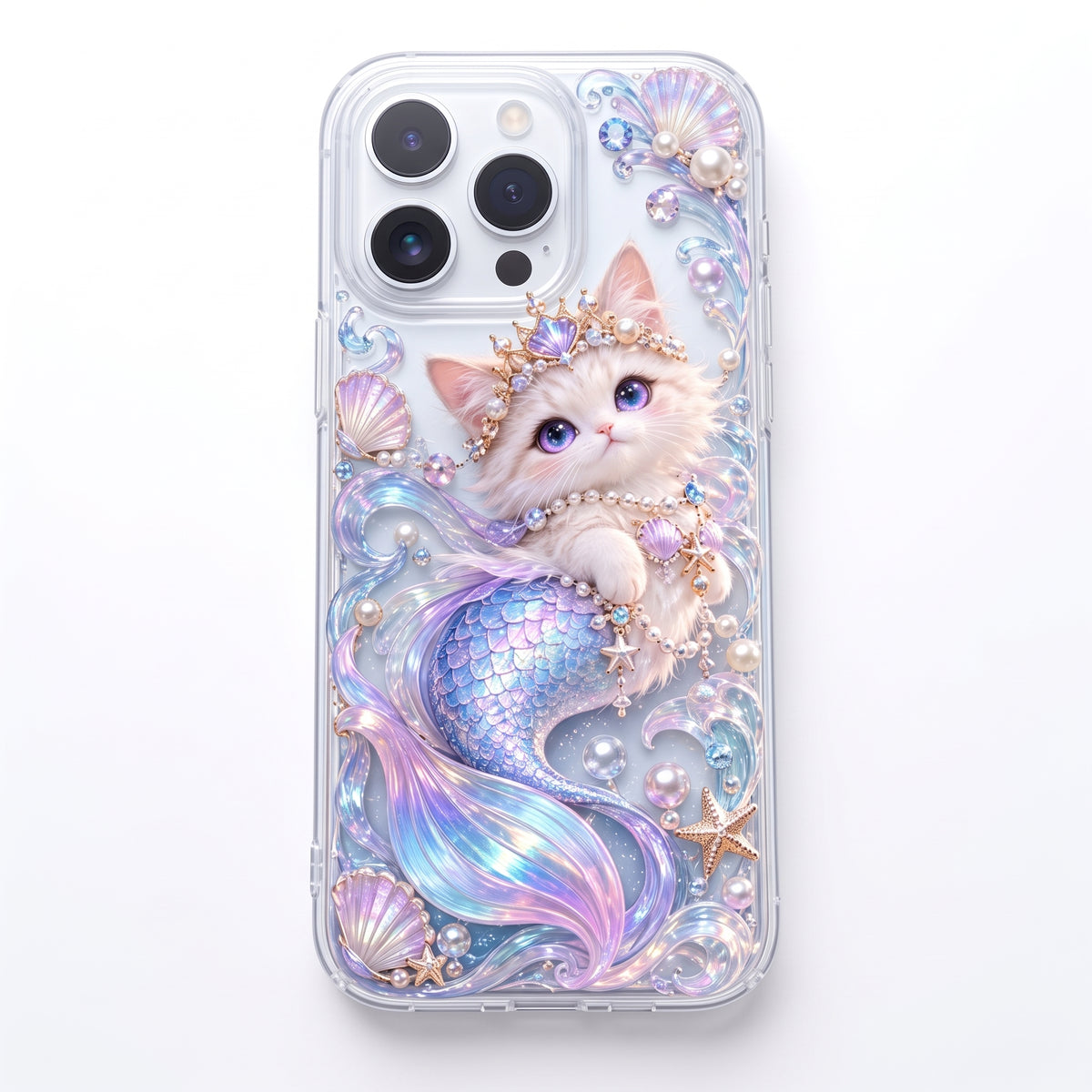 Vorzqeli Lavender Floral Watercolor Phone Case, Soft Dream Art Shell